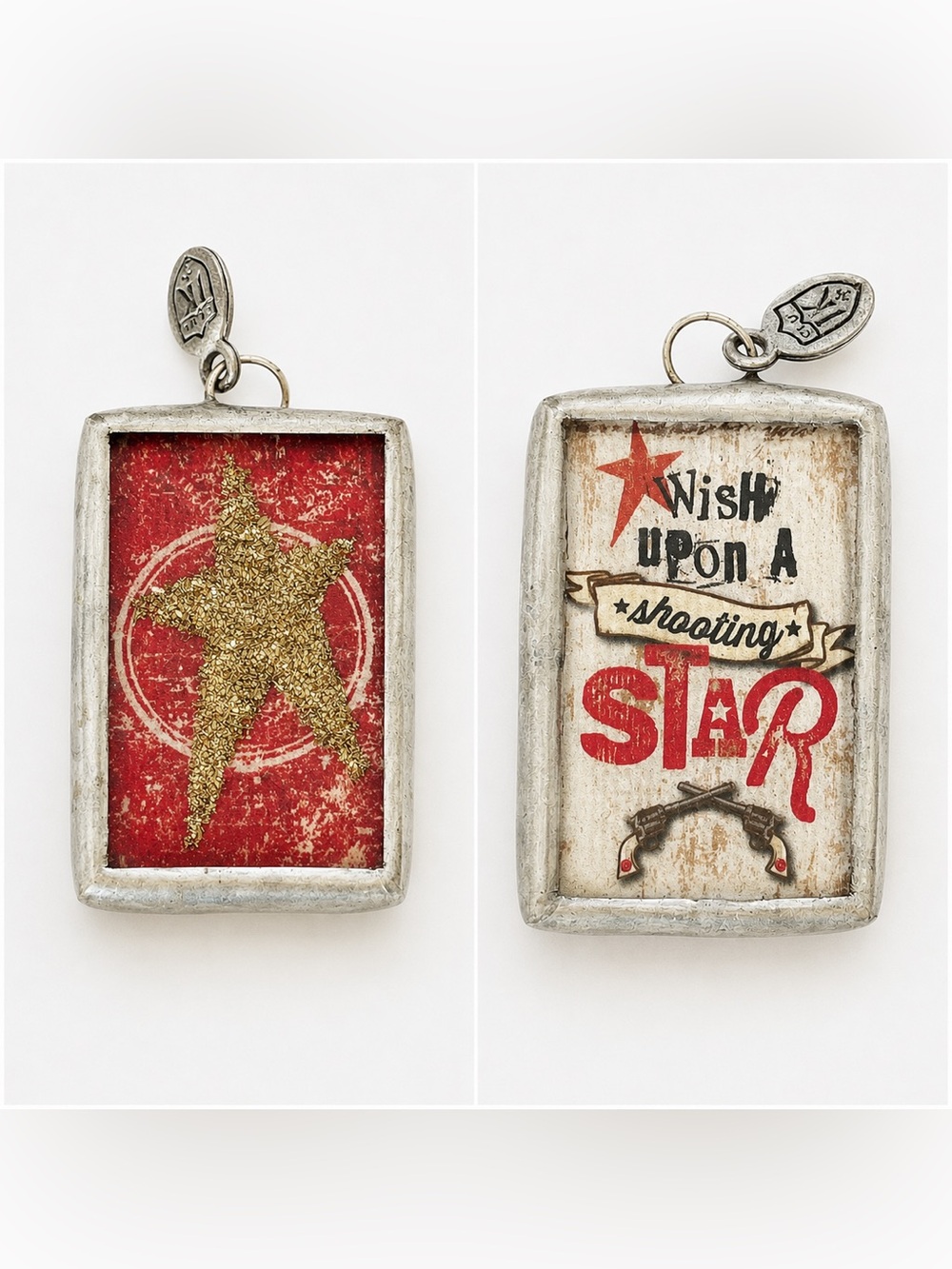 Jewel Kade “Wish Upon a Shooting Star” Reversible Pendant Charm - Picture 2 of 2